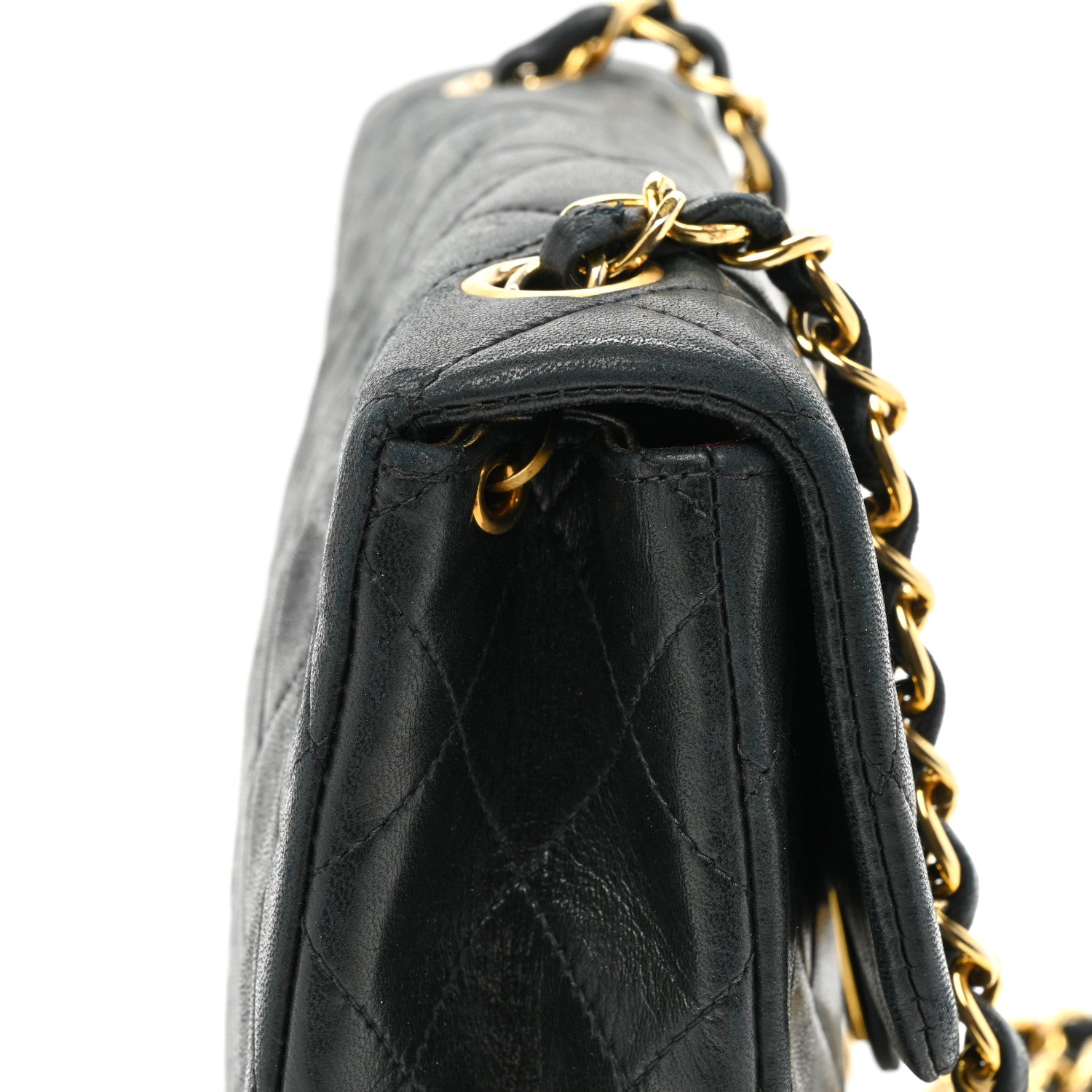 Chanel Lambskin Quilted Mini Square Flap Bag Black 15 of 16