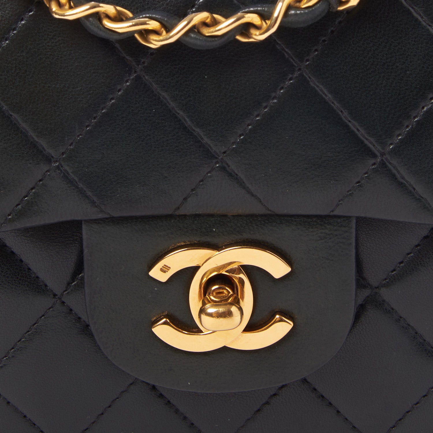 Chanel Lambskin Quilted Small Double Flap Black 7 of 9