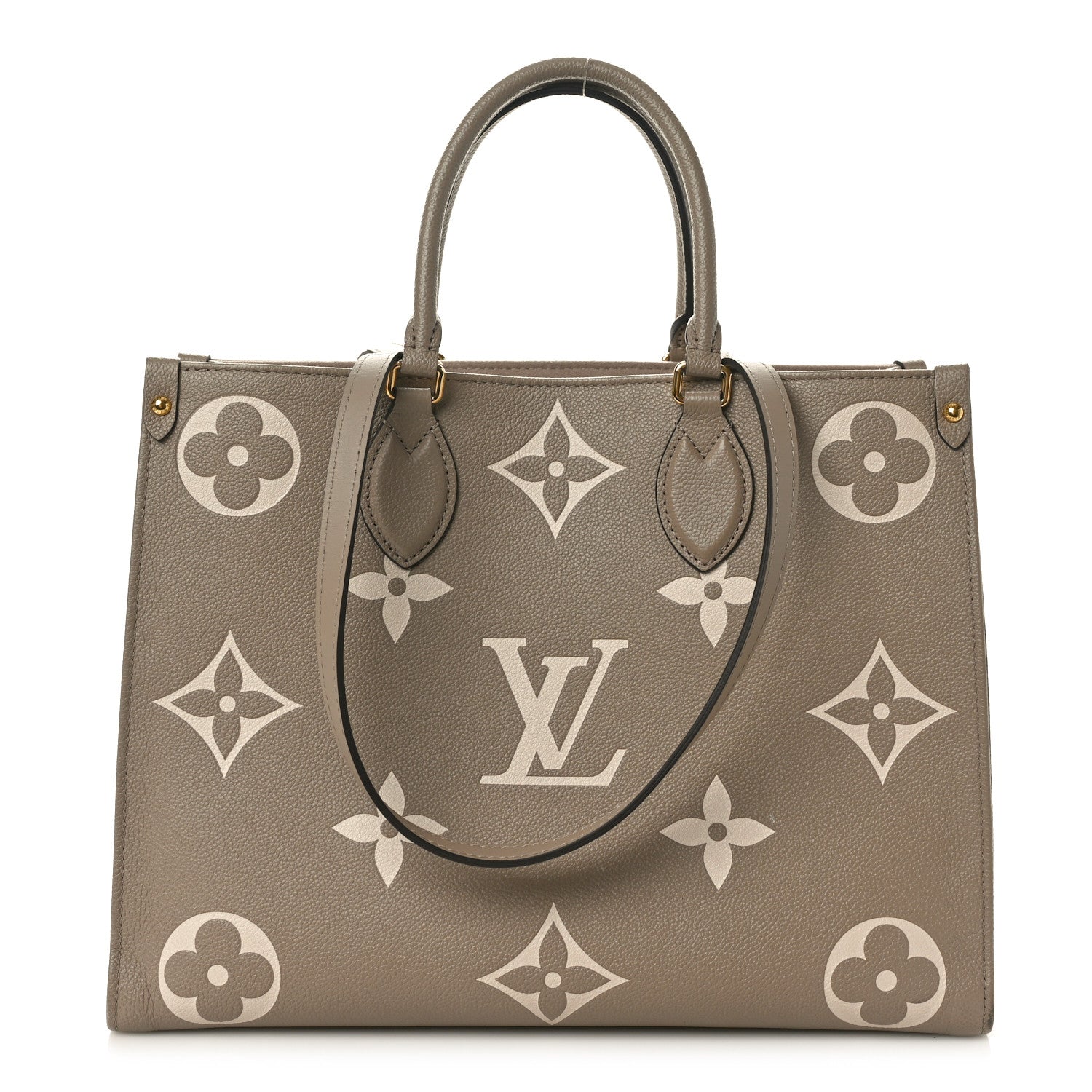 Louis Vuitton Empreinte Monogram Giant Onthego MM Tourterelle Creme 1 of 8