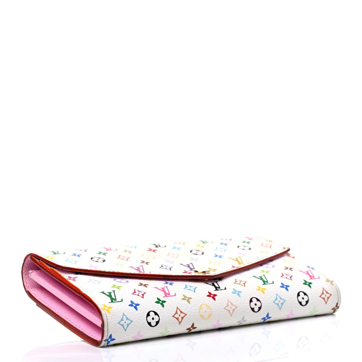 Monogram Multicolor Sarah Wallet NM White Litchi
