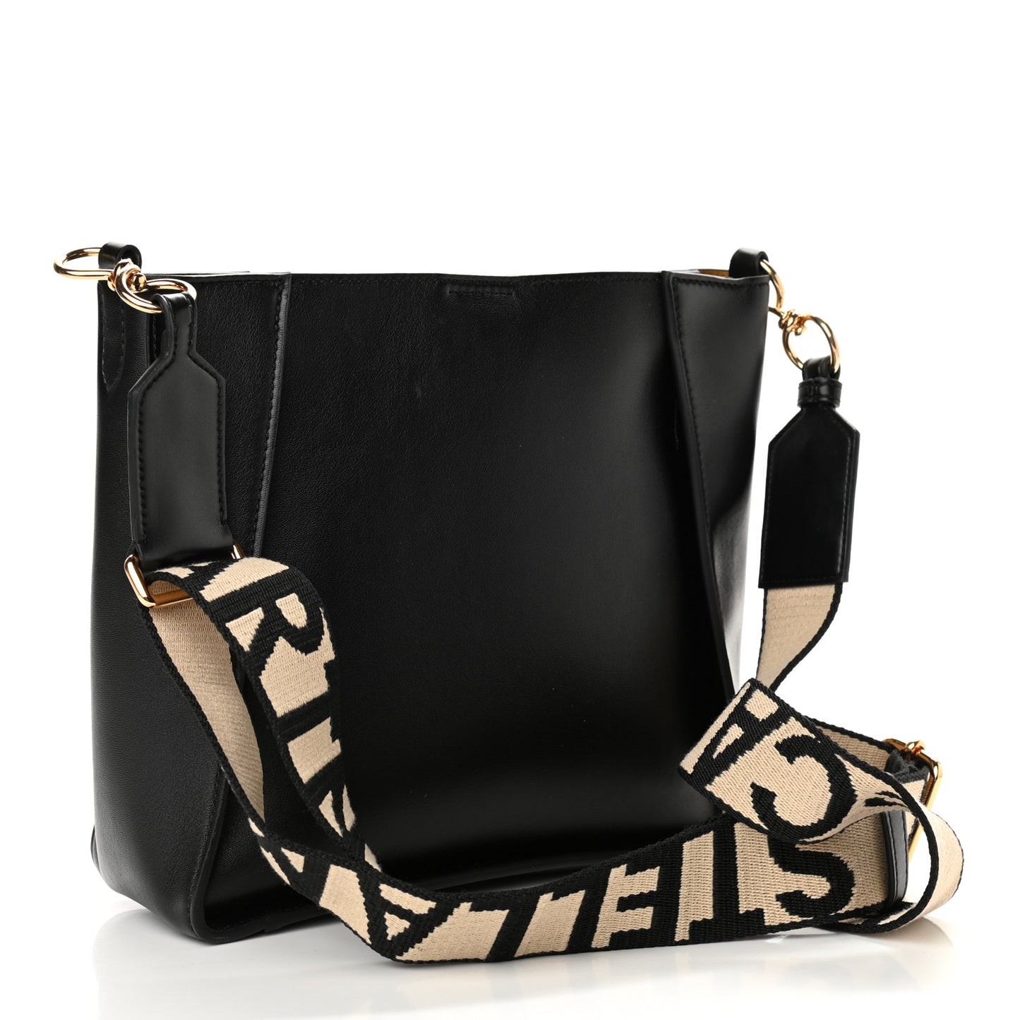 Eco Alter Nappa Perforated Logo Mini Crossbody Black