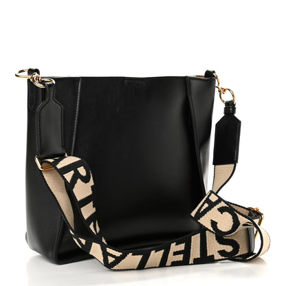 Stella McCartney Eco Alter Nappa Perforated Logo Mini Crossbody Black 3 of 10