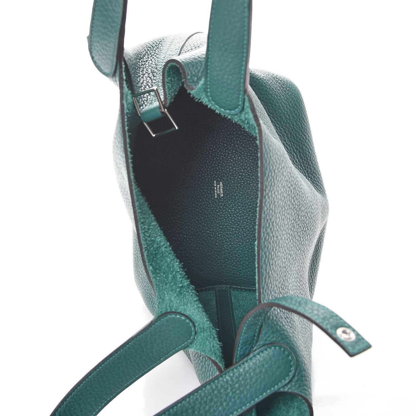 Taurillon Clemence Picotin Lock 22 MM Malachite