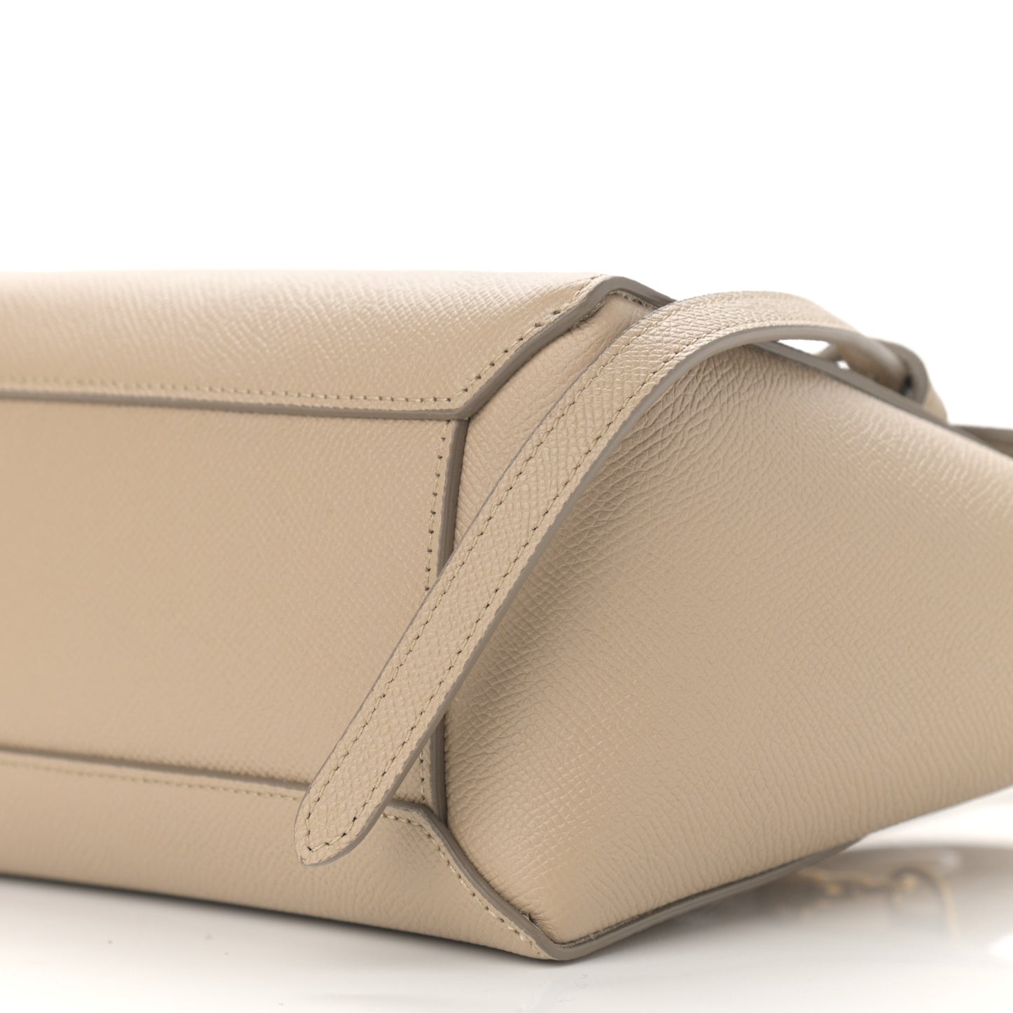 Grained Calfskin Nano Belt Bag Light Taupe