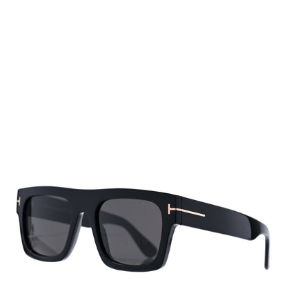 Tom Ford Acetate Fausto Sunglasses TF711 Black 1 of 8