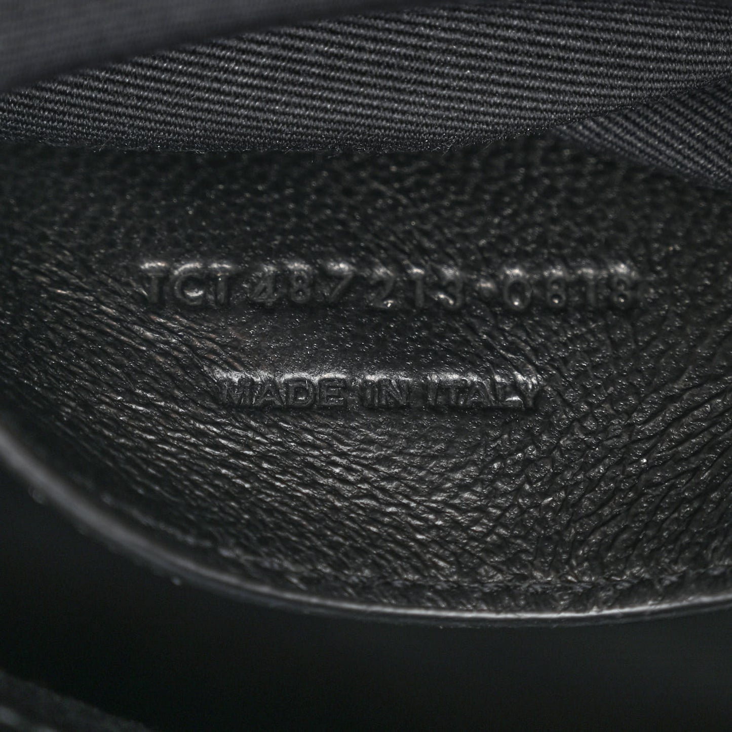 Sheepskin Matelasse Chevron Monogram Medium College Bag Black