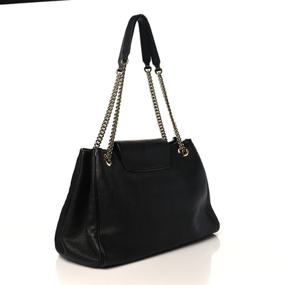 Gucci Calfskin Medium Emily Shoulder Bag Black 3 of 12