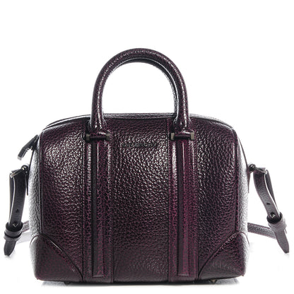 Givenchy Glazed Pebbled Calfskin Mini Lucrezia Aubergine 1 of 9