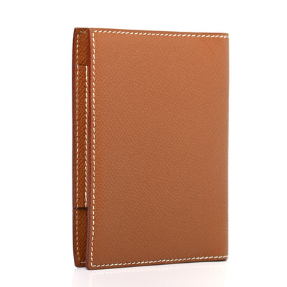 Hermes Epsom Card Holder Case Gold 3 of 6