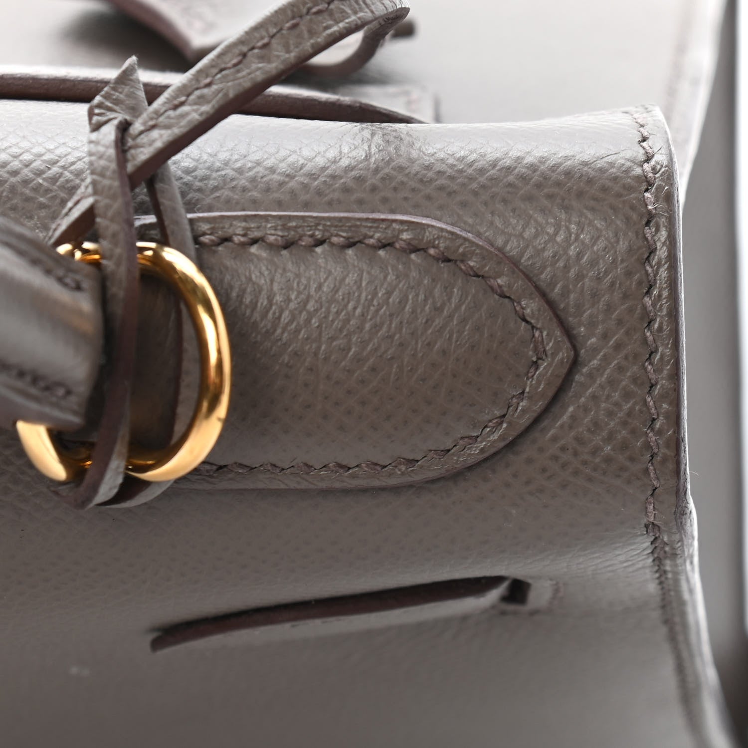 Hermes Epsom Kelly Sellier 28 Etain 9 of 39