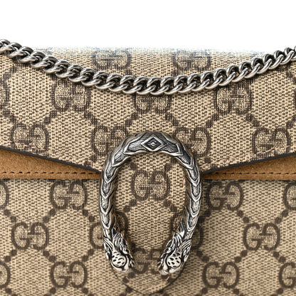Gucci GG Supreme Monogram Super Mini Dionysus Shoulder Bag Taupe 7 of 10