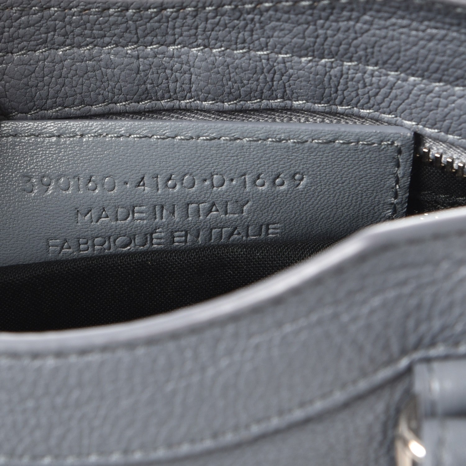 Balenciaga Chevre Silver Metallic Edge Hardware Mini City Bleu Acier 9 of 9
