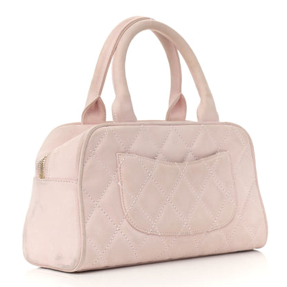 Chanel Caviar Quilted Small Bowler Tassel Pink 3 of 20
