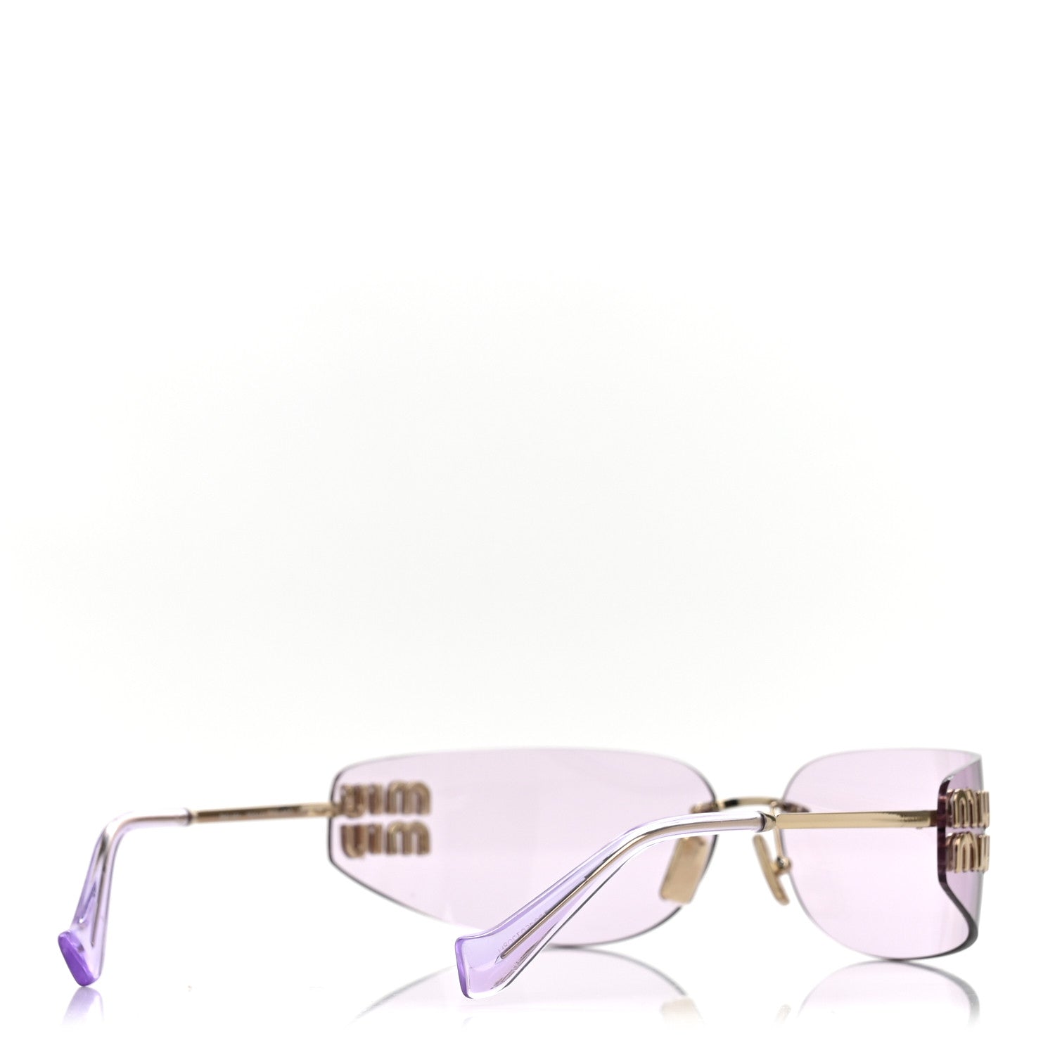 Miu Miu Metal Aube Sunglasses SMUA51 Light Purple 4 of 7
