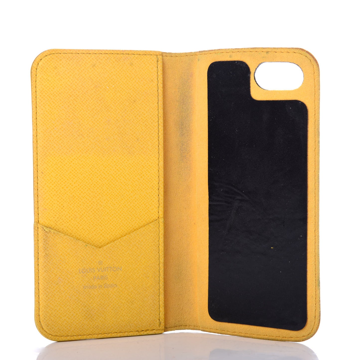 Monogram iPhone 7/8 Folio Case Yellow