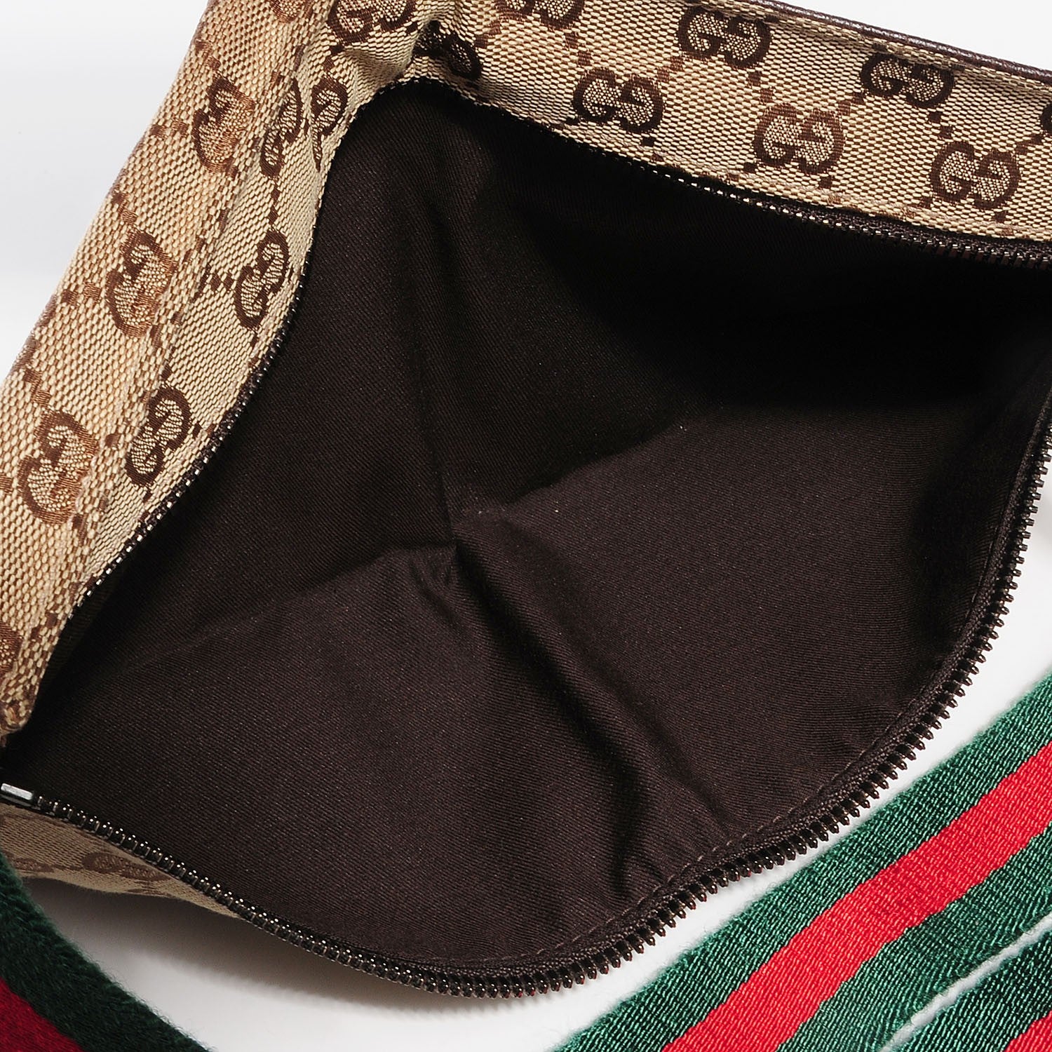 Gucci Monogram Web Belt Bag Dark Brown 5 of 8
