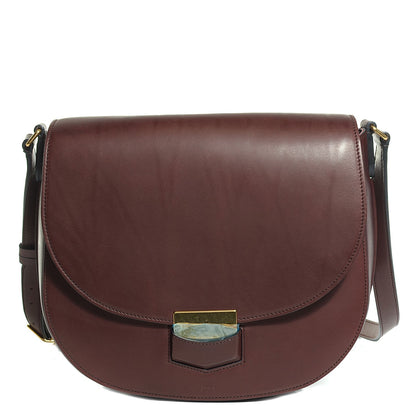 Celine Natural Calfskin Medium Trotteur Burgundy 1 of 8