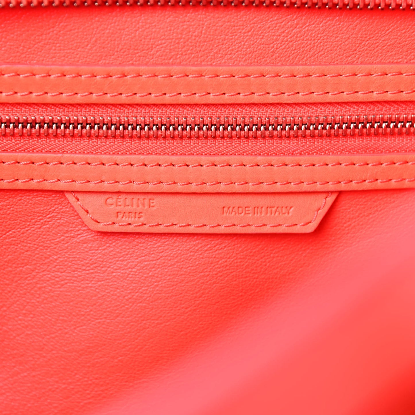 Smooth Calfskin Mini Luggage Orange