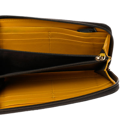 Fendi Zucchino Spalmati FF Multicolor Zip Around Wallet Black Multicolor 5 of 8
