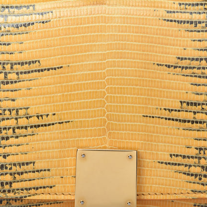 Celine Lizard Medium Classic Box Flap Bag Amber 8 of 11