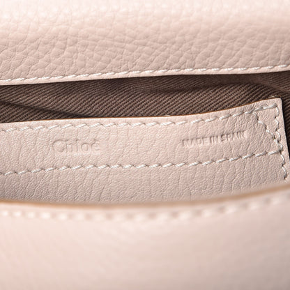 Chloe Calfskin Mini Marcie Round Crossbody Bag Abstract White 6 of 8