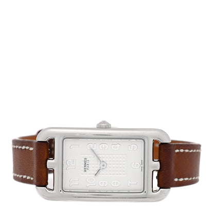 Hermes Stainless Steel Barenia 20mm Nantucket Quartz Watch Fauve 2 of 4