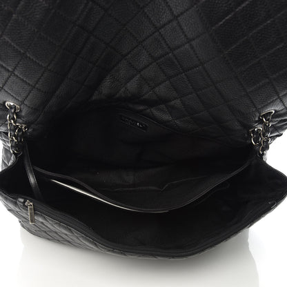 Chanel Calfskin Quilted XXL Travel Flap Bag Black 6 of 12