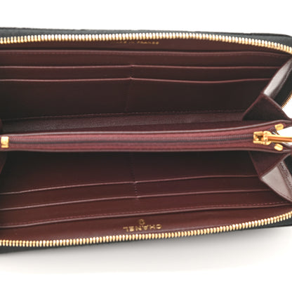 Chanel Caviar Quilted Large Gusset Zip Around Wallet Black 5 of 9