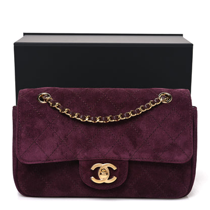 Chanel Suede Calfskin Mini Souplissimo Flap Burgundy 10 of 10