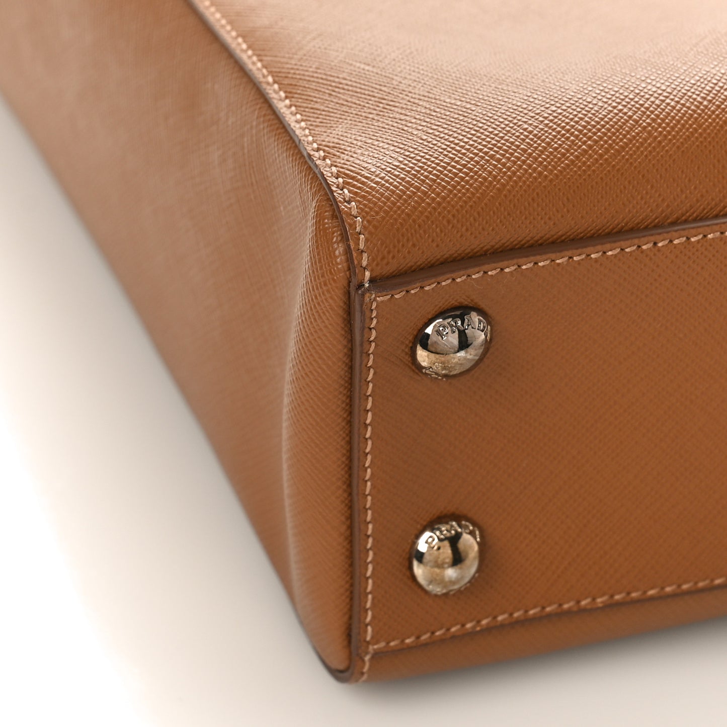 Saffiano Lux Shopping Tote Caramel