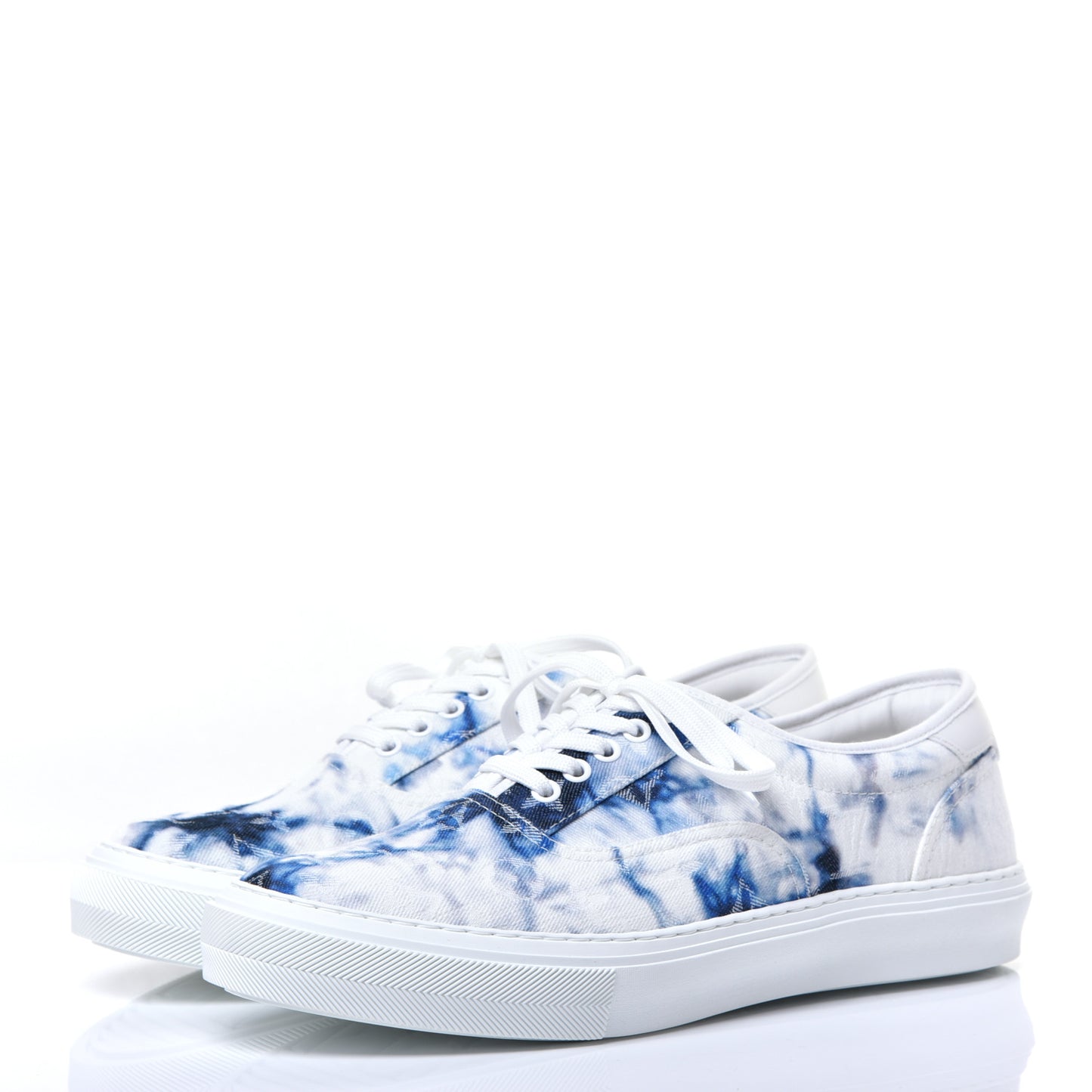 Denim Monogram Trocadero Tie Dye Sneakers 9 Marine