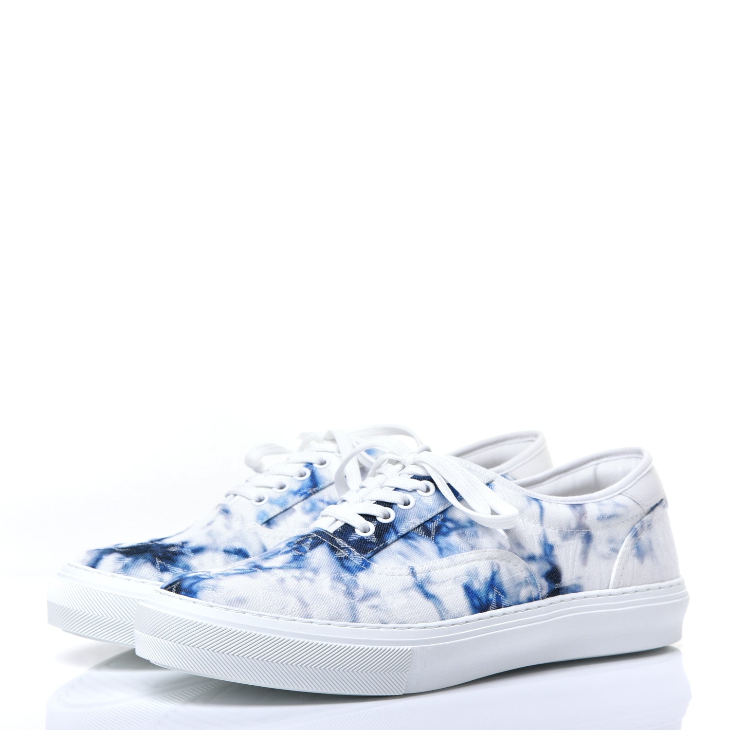 Louis Vuitton Denim Monogram Trocadero Tie Dye Sneakers 9 Marine 3 of 10