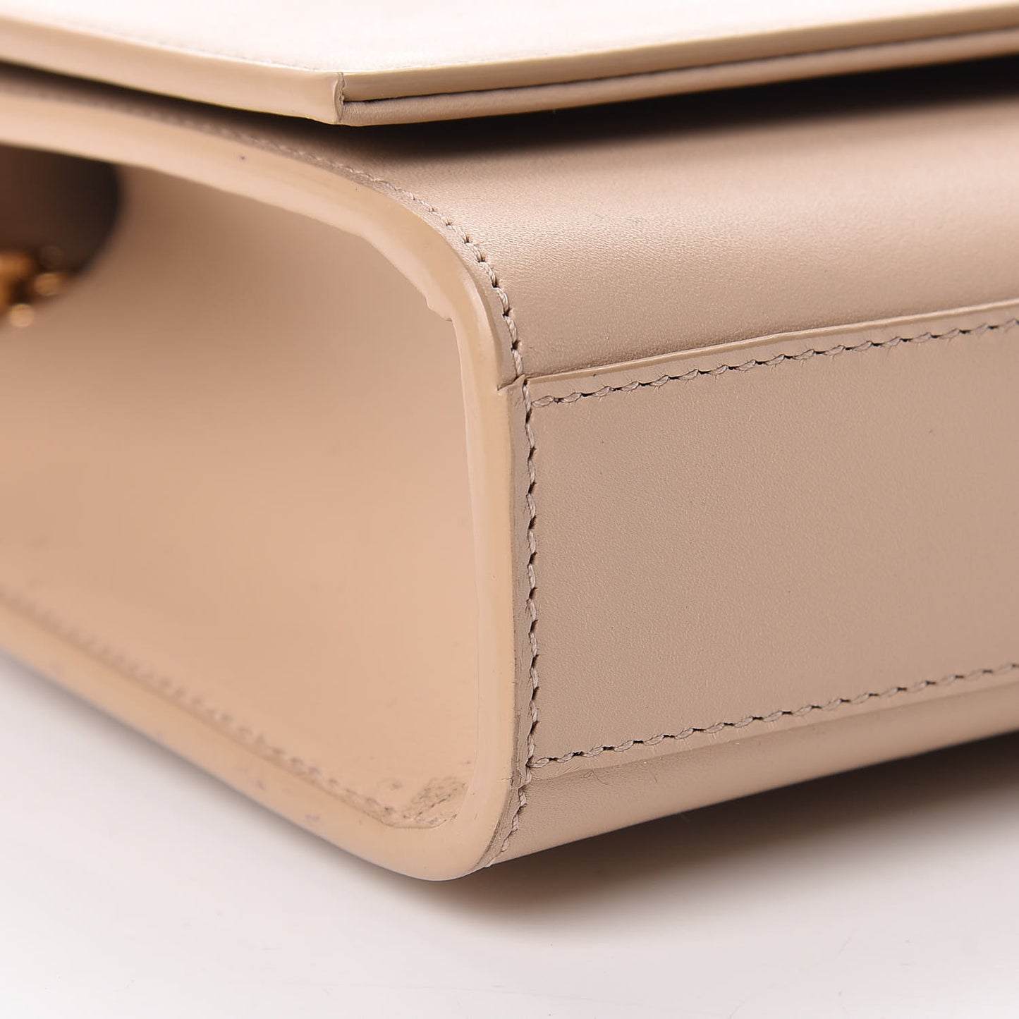 Smooth Calfskin Medium Classic Monogram Kate Tassel Satchel Dark Beige