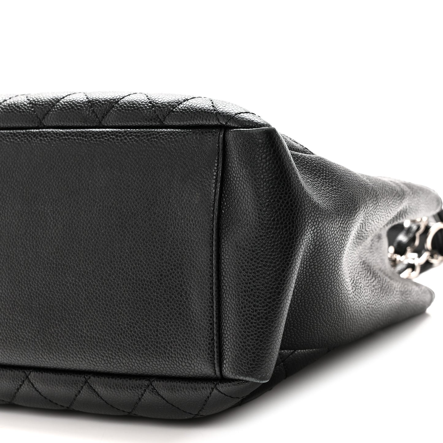 Caviar Quilted Grand Shopping Tote GST Black