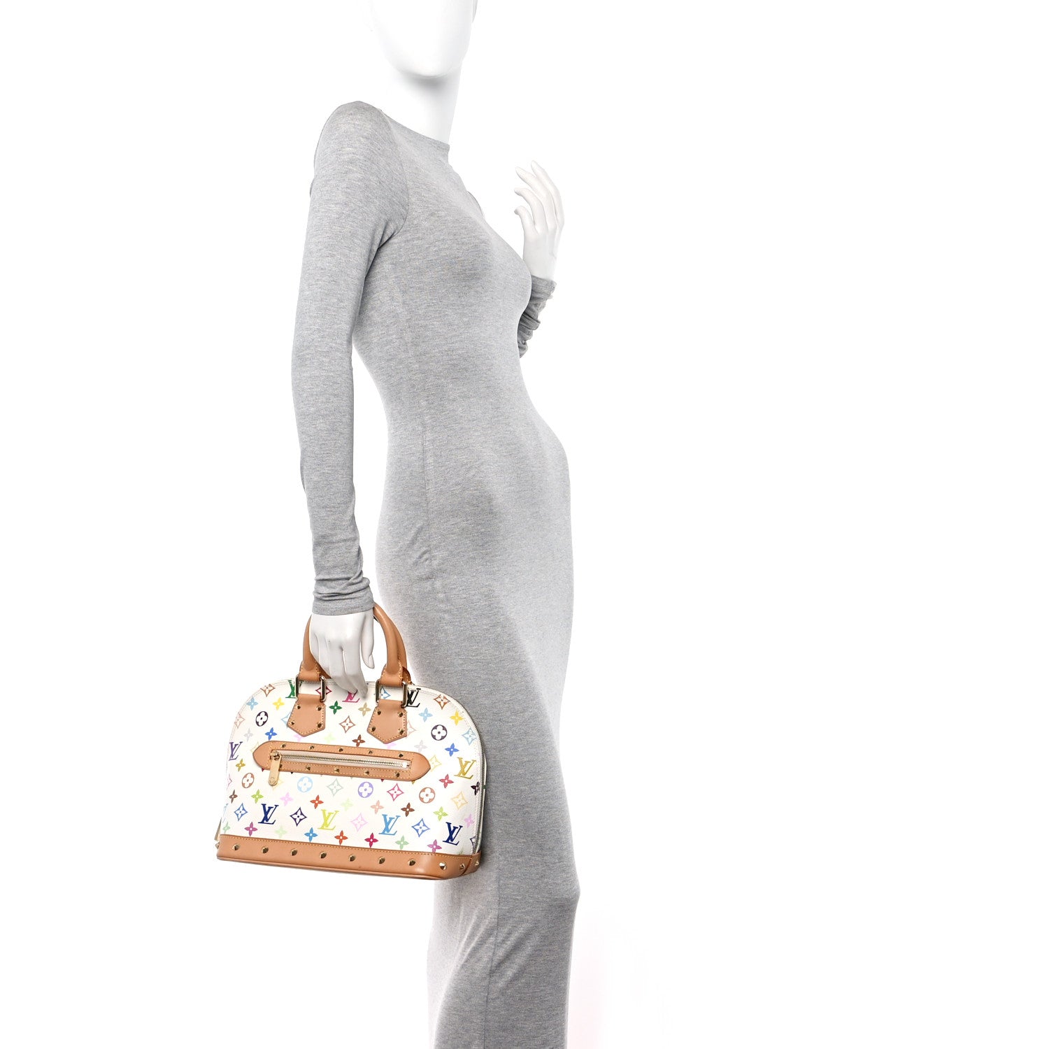 Louis Vuitton Monogram Multicolor Alma White 2 of 10