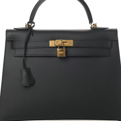 Hermes Sombrero Kelly Sellier 32 Black 8 of 11