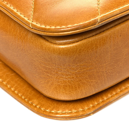 Chanel Glazed Calfskin Quilted Medium Perfect Edge Flap Yellow 9 of 32