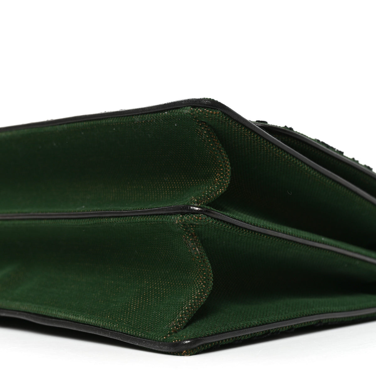 Christian Dior Velvet Oblique Diorama Satchel Black Green Pink 9 of 9