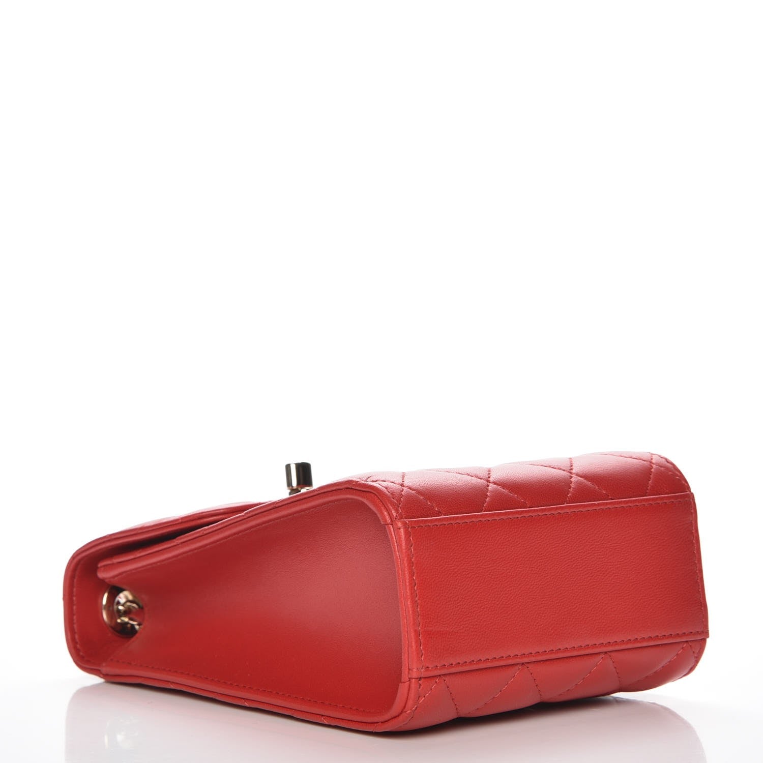 Chanel Lambskin Quilted Trendy CC Phone Holder Red 4 of 8