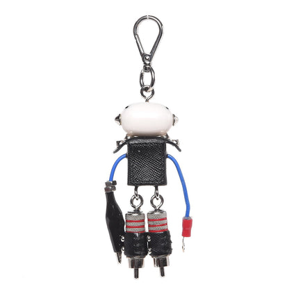 Prada Saffiano Edward Robot Trick Keychain 3 of 6