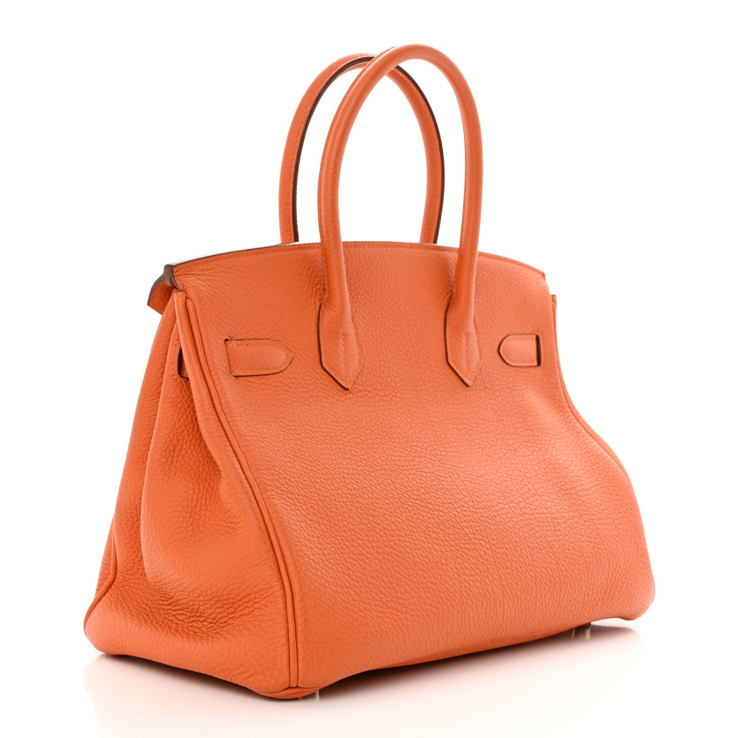 Hermes Taurillon Clemence Birkin 30 Orange 3 of 22