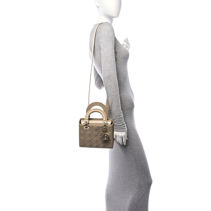 Christian Dior Patent Cannage Small Lady Dior Beige 2 of 11