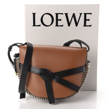 Loewe Calfskin Tweed Small Gate Crossbody Bag Tan 11 of 11