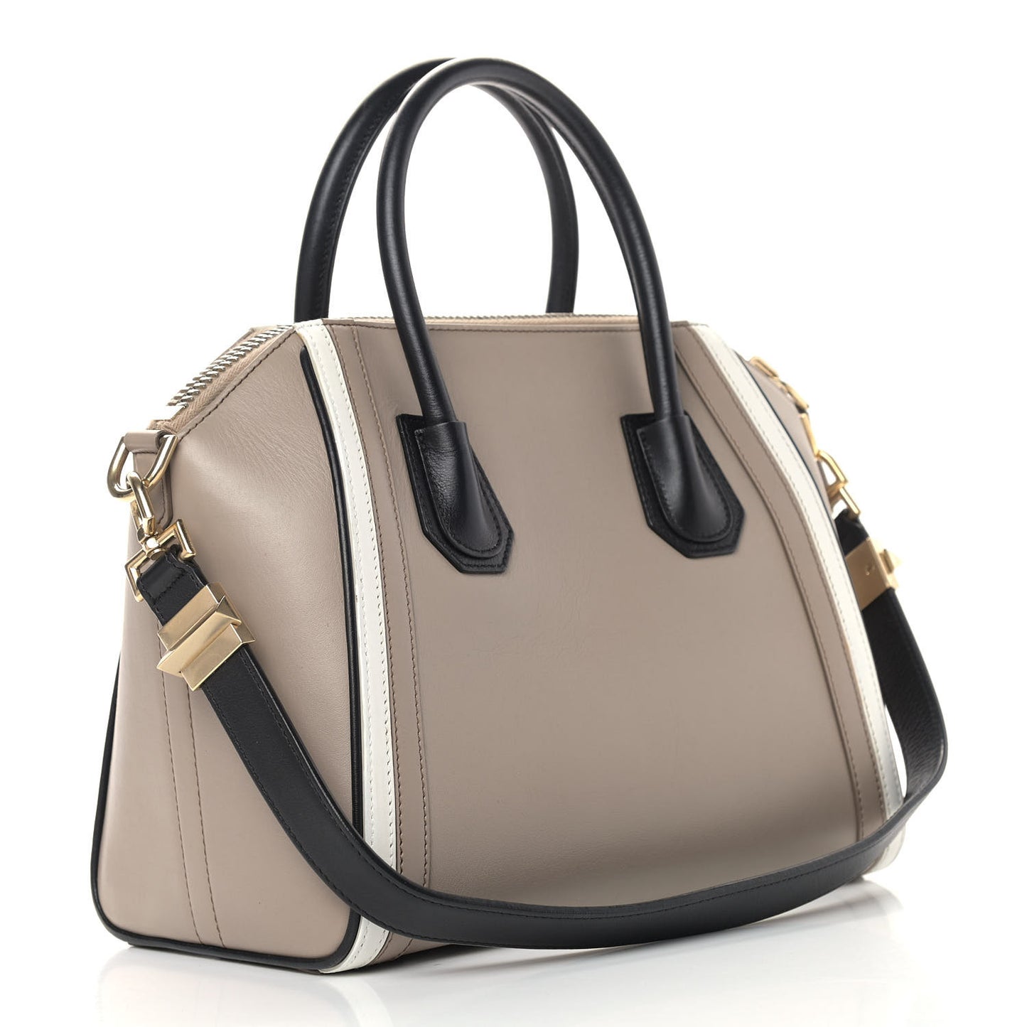 Calfskin Small Tri-Color Antigona Beige Black White