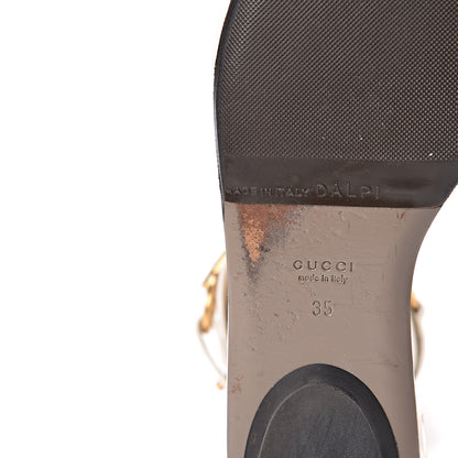 Gucci Malaga Kid Ursula Ankle Sandals 35 White 13 of 14