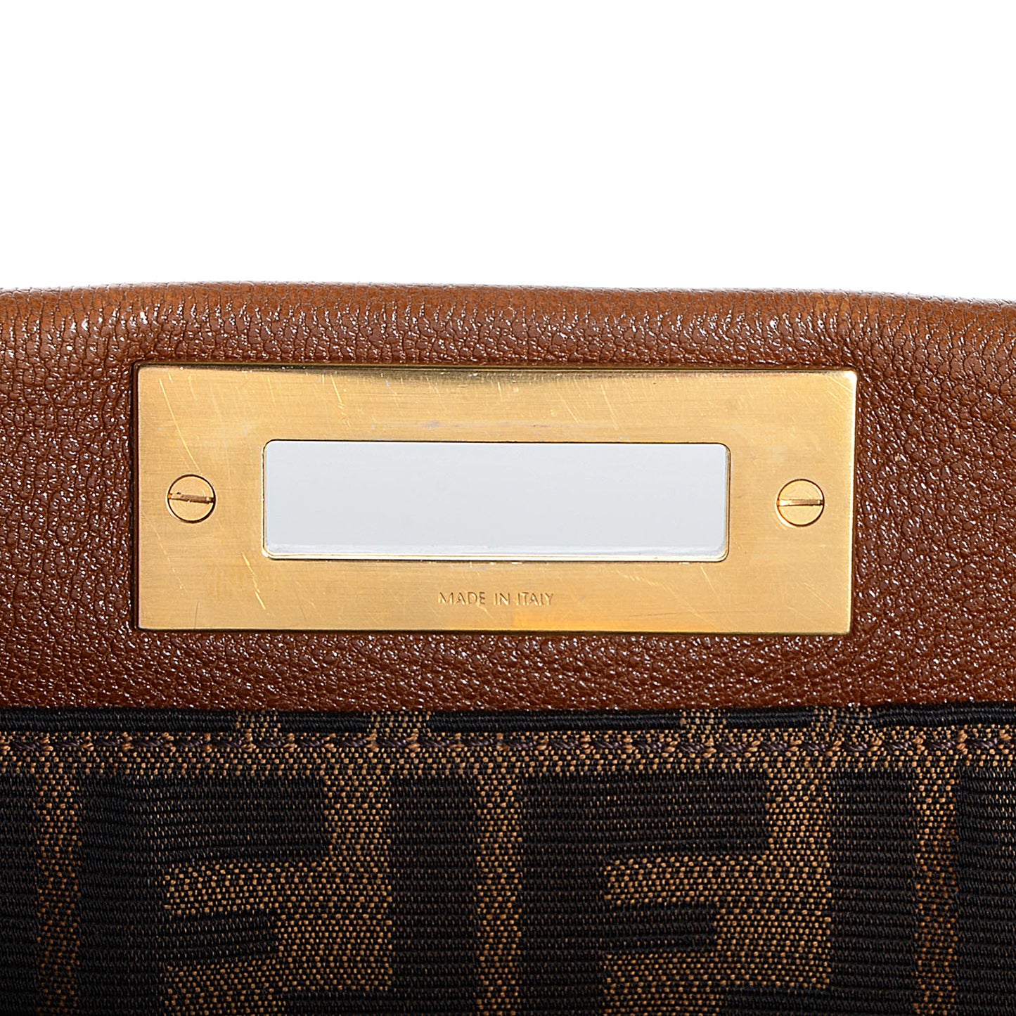 Goatskin Zucca Large Peekaboo Iconic Satchel Cuoio Tobacco Moro