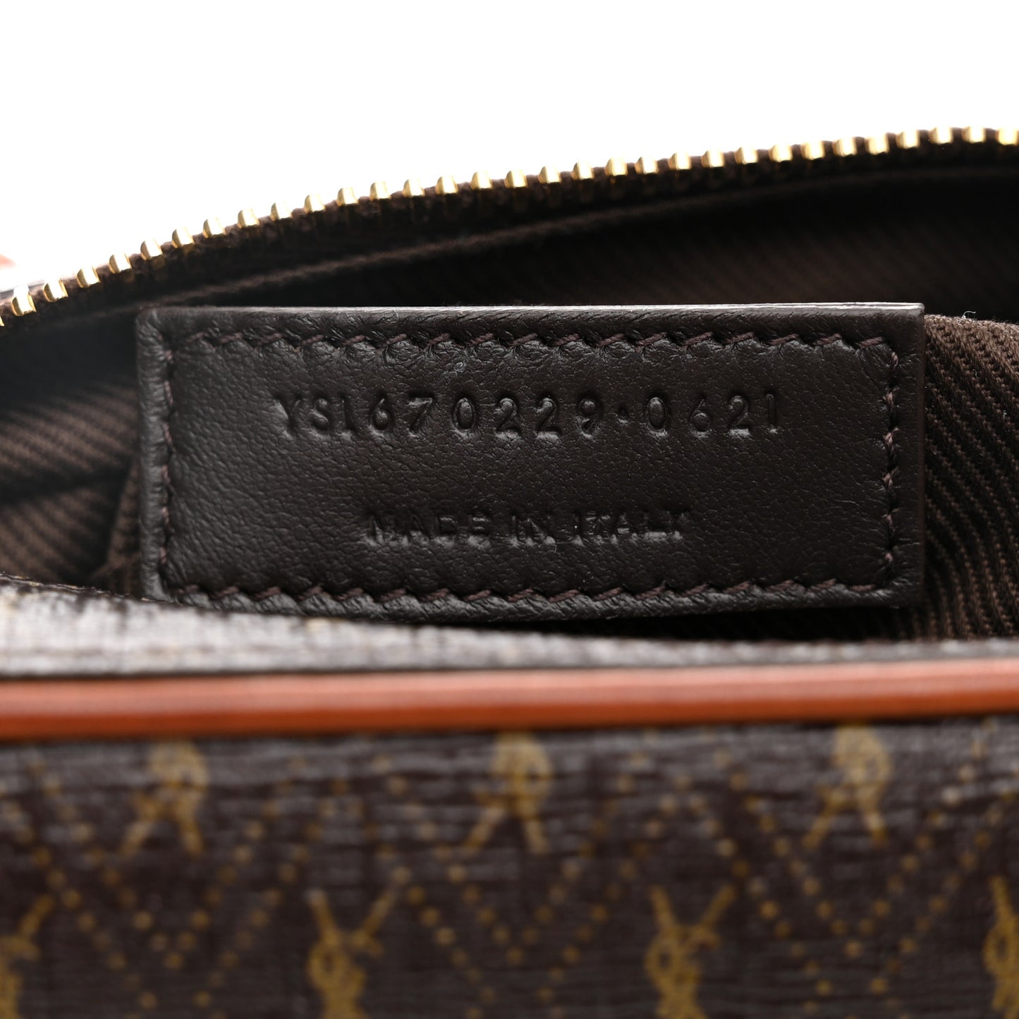Canvas Smooth Calfskin Le Monogramme Camera Bag Chestnut