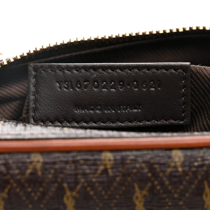 Saint Laurent Canvas Smooth Calfskin Le Monogramme Camera Bag Chestnut 7 of 11
