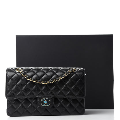 Chanel Caviar Quilted Medium Double Flap Black 12 of 12