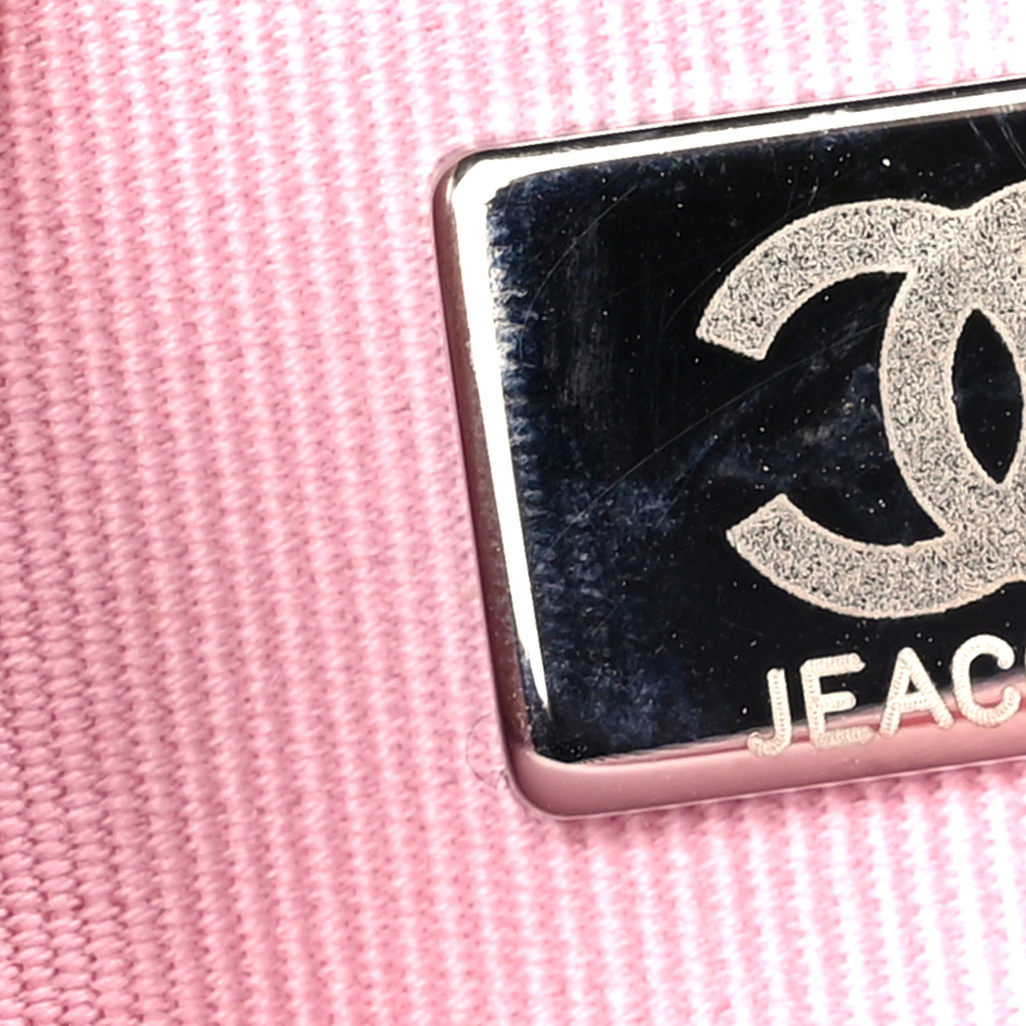 Calfskin Quilted Pearly CC Wallet On Chain WOC Pink